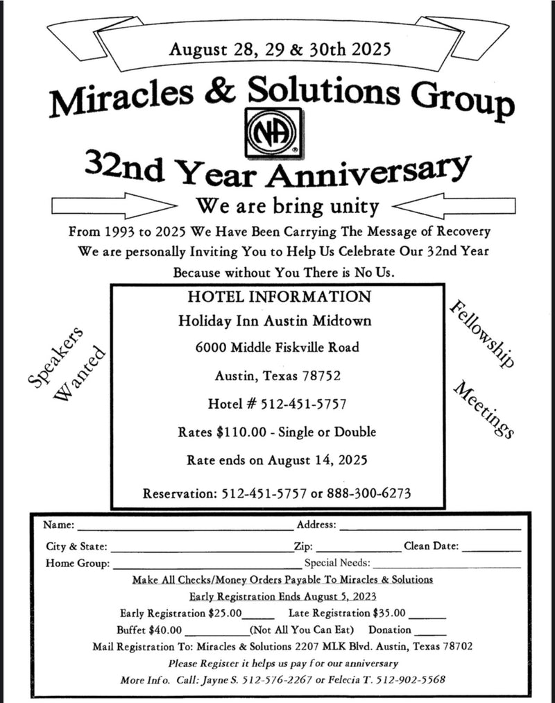 Miracles & Solutions 32 - August 2025 - Austin, TX