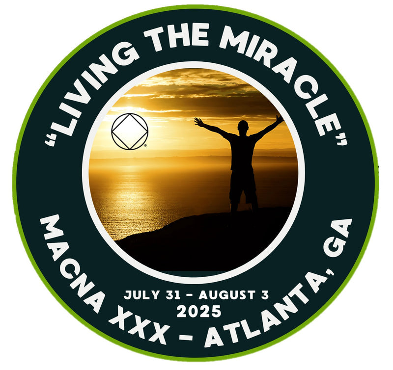 "Blake Atlanta, GA" at " MACNA 30 - Midtown Area Convention of NA 30 - Atlanta, GA - 2025" speaker tape from a Narcotics Anonymous event.